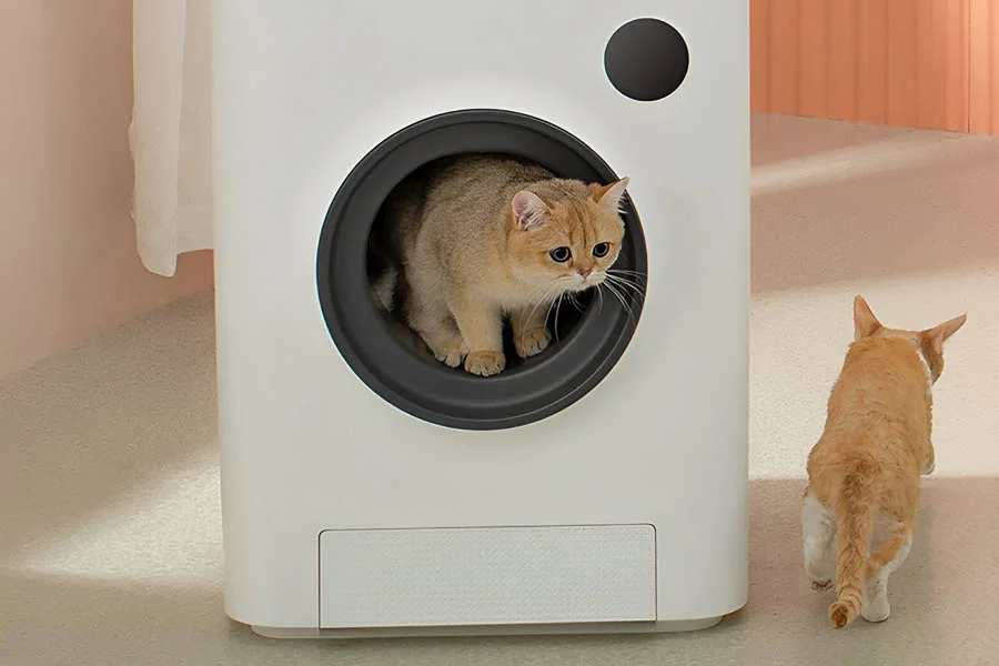 robot cat litter tray