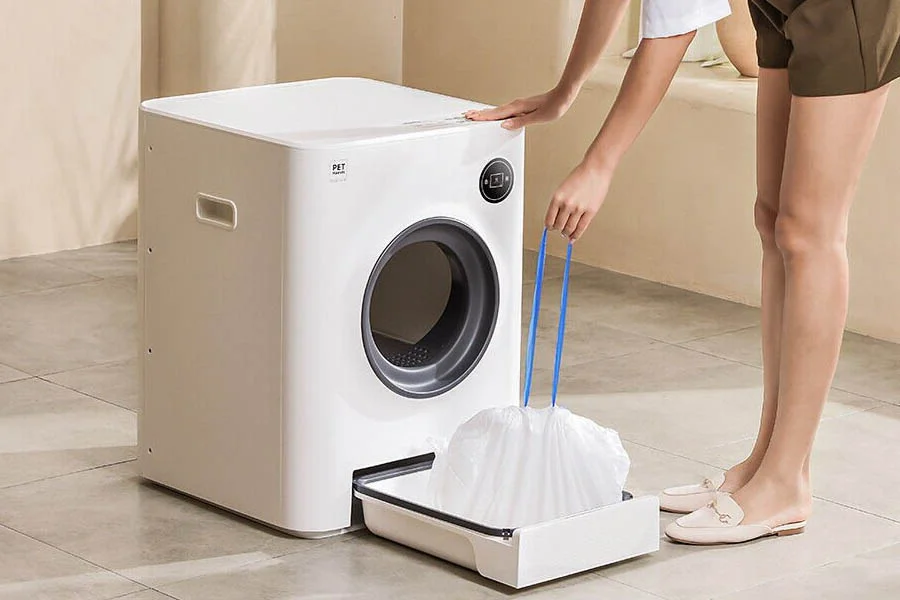automatic litter box enclosure